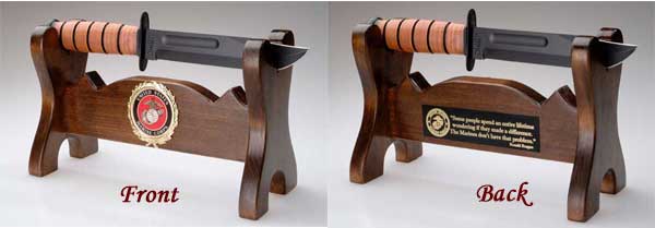 fighting knife stand