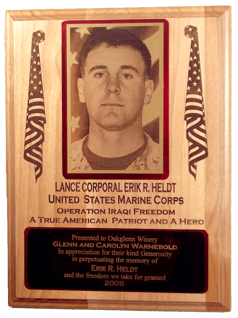 army personalized plaque